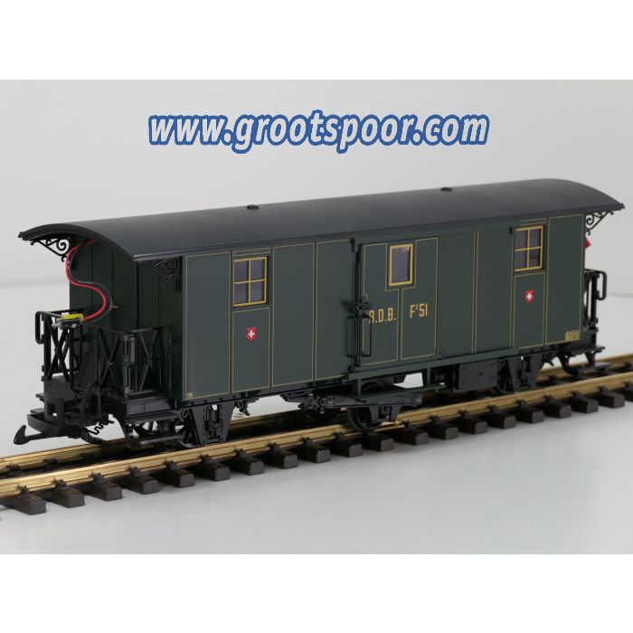 LGB 40330 F51 B.D.B. Post/Packwagen mit Innenbeleuchtung - sku: 20260326030150 - Gebruikt - Zeer goede staat - Afbeelding 2