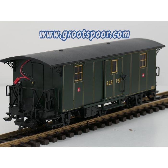 LGB 40330 F51 B.D.B. Post/Packwagen mit Innenbeleuchtung - sku: 20260326030150 - Gebruikt - Zeer goede staat - Afbeelding 3