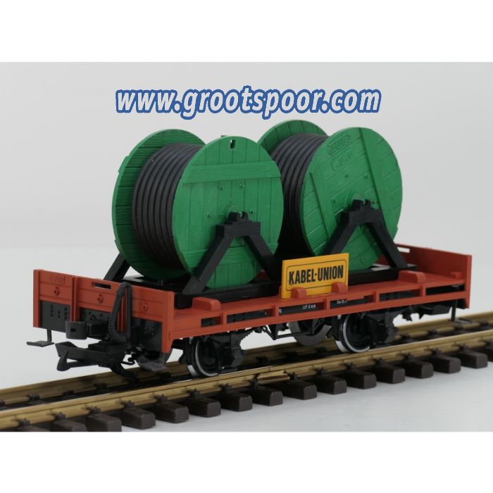 LGB 4002 Haspelwagon Kabel - Union mit Metallrader - sku: 20260410101550 - Gebruikt - Zeer goede staat - Afbeelding 2