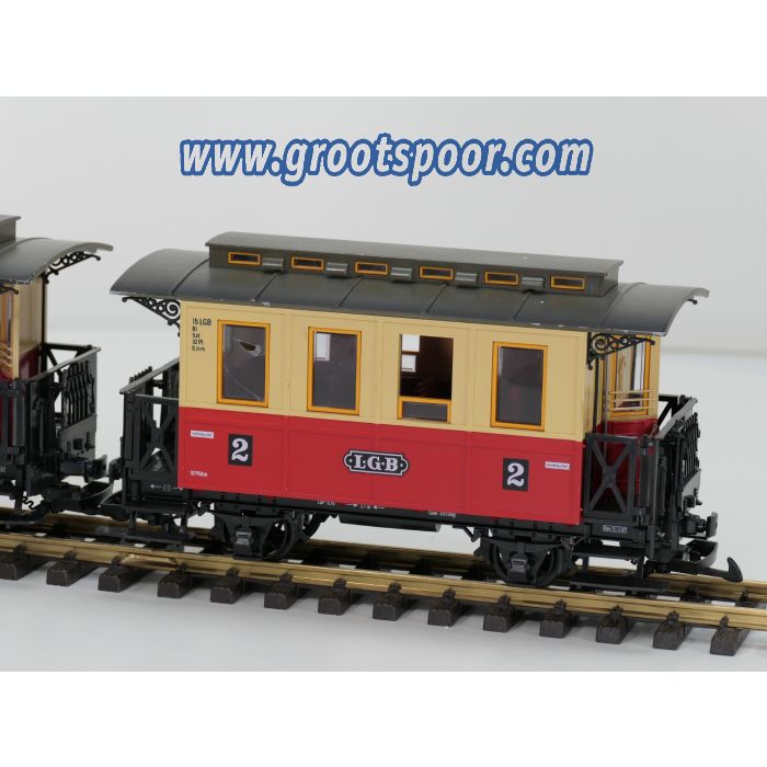 LGB 30110 Set 2x Personenwagen 2e klasse - sku: 20260423091722 - Gebraucht - Sehr guter Zustand - Bild 3