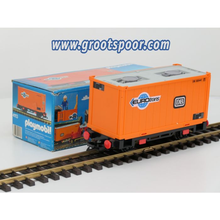 Playmobil 4113 containerwagen DB Eurotrans - sku: 20260429040903 - Gebraucht - Wie Neu - Bild 2