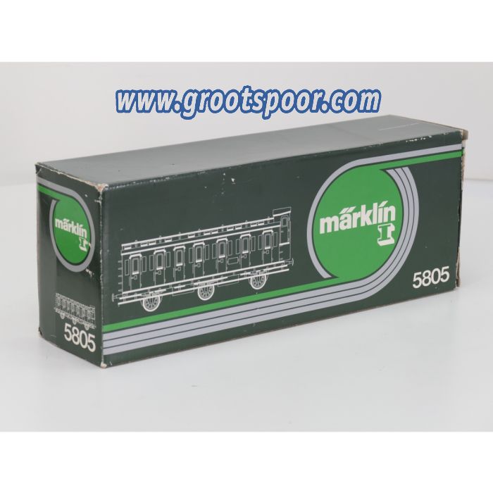 Märklin Spur1 5805 Abteilwagen 3-achsig DB III, Innenbeleuchting, Stromabnahme, Metallrader - sku: 20260501101747 - Gebruikt - Zo goed als nieuw - Afbeelding 4