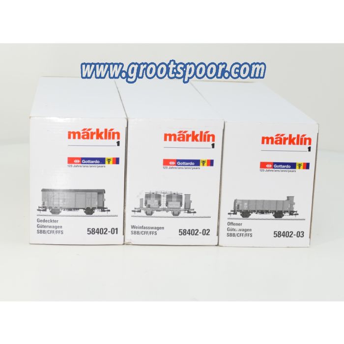 Märklin Spur1 58402 SBB/CFF/FFS Goederenwagen Set 3-delig - sku: 20260507021408 - Used - Very good condition - Photo 15