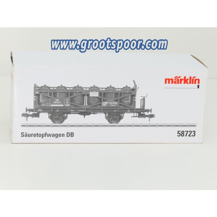 Märklin Spur1 58723 Sauretopfwagen DB mit Metallrader - sku: 20260507040015 - Gebraucht - Guter Zustand - Bild 5