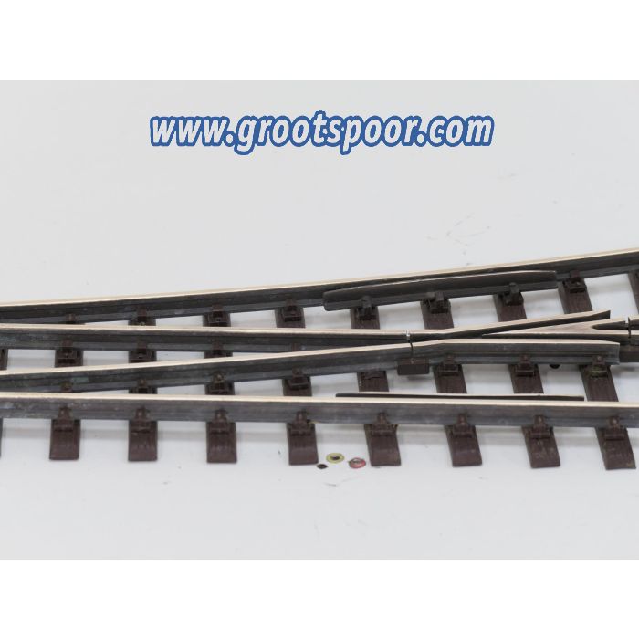 THIEL 1810 Weiche 15° Messing links, Met Schroefbare railverbinders - sku: 20260702035302 - Gebruikt - Zeer goede staat - Afbeelding 4