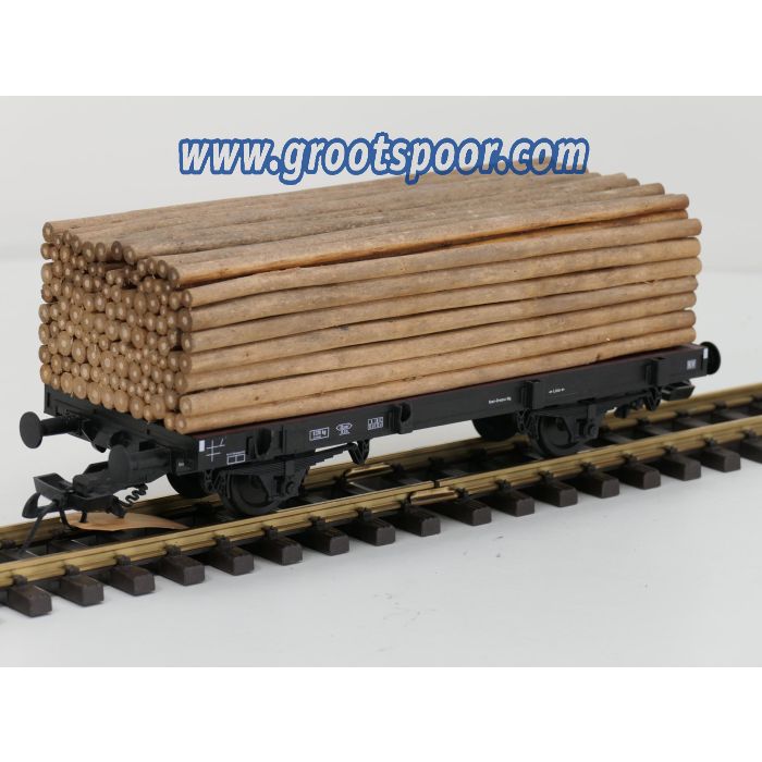PIKO 37781 G-Rungenwagen mit Holzladung DB - sku: 20260703024424 - Gebruikt - Goede staat - Afbeelding 2