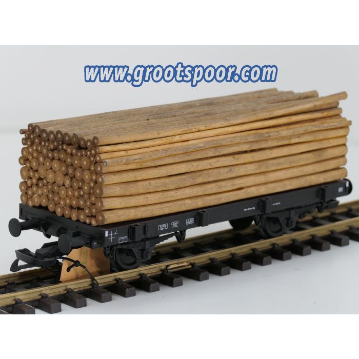 PIKO 37781 G-Rungenwagen mit Holzladung DB - sku: 20260703024544 - Gebruikt - Goede staat - Afbeelding 2