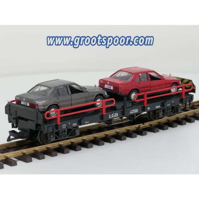 LGB 42590 Autotransportwagen met 2x Mercedes-Benz 190 - sku: 20260709025927 - Used - Very good condition - Photo 2