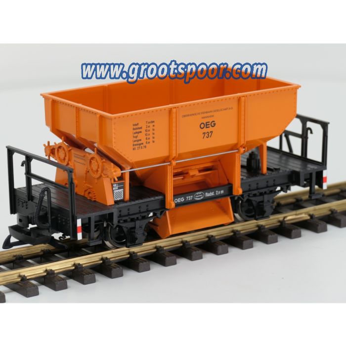 LGB 4041 E Selbstentladewagen OEG 737 mit Metallrader - sku: 20260716084848 - Used - Very good condition - Photo 2