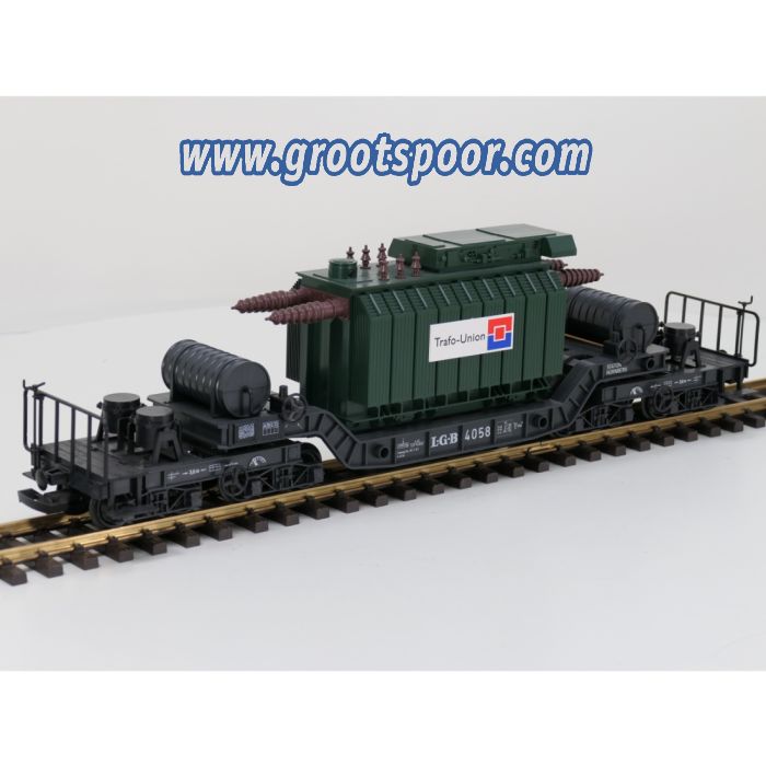 LGB 4058 Tiefladewagen mit Trafo Union NEW OLD STOCK - sku: 20260722103225 - Nieuw - Zo goed als nieuw - Afbeelding 2