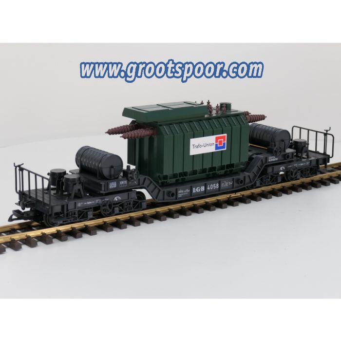 LGB 4058 Tiefladewagen mit Trafo Union NEW OLD STOCK - sku: 20260722103225 - Nieuw - Zo goed als nieuw - Afbeelding 3