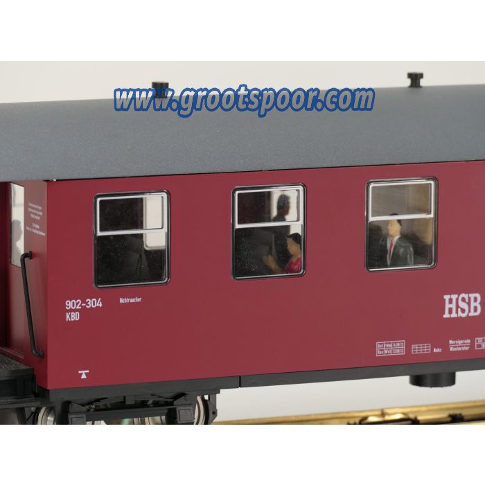 TRAINLINE45 3530790 HSB Packwagen 902-304, 5 Figuren, Innenbeleuchtung, Metallrader, Energiespeicher #718 - sku: 20260807014554 - Gebruikt - Zo goed als nieuw - Afbeelding 3