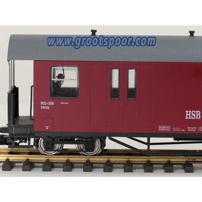 TRAINLINE45 3530795 HSB Packwagen, 902-308, 4 Figuren, Innenbeleuchtung, Metallrader, Energiespeicher #717 - sku: 20260807034359 - Gebruikt - Zeer goede staat - Afbeelding 3