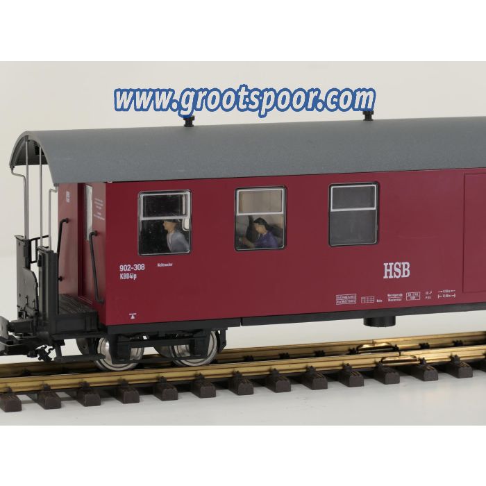 TRAINLINE45 3530795 HSB Packwagen, 902-308, 5 Figuren, Innenbeleuchtung, Metallrader, Energiespeicher #427 - sku: 20260807040223 - Gebruikt - Zeer goede staat - Afbeelding 3