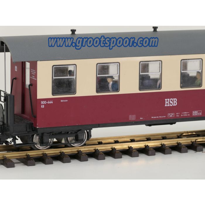 TRAINLINE45 3530826 HSB Personenwagen 6 Fenster 900-444, 9 Figuren, Innenbeleuchtung, Metallrader, Energiespeicher #732 - sku: 20260813023348 - Gebruikt - Zeer goede staat - Afbeelding 3