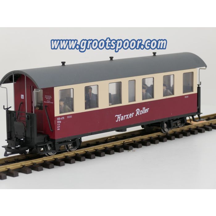 TRAINLINE45 3530730 HSB Personenwagen 7 Fenster 900-479 Harzer Roller, 13 Figuren, Innenbeleuchtung, Metallrader, Energiespeicher,#840 - sku: 20260813033649 - Used - Very good condition - Photo 2