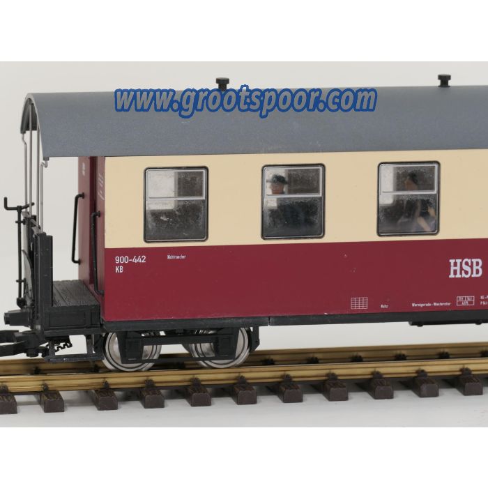 TRAINLINE45 3530825 HSB Personenwagen 6 Fenster 900-442, 9 Figuren, Innenbeleuchtung, Metallrader, Energiespeicher,#842 - sku: 20260813045050 - Gebruikt - Zeer goede staat - Afbeelding 3