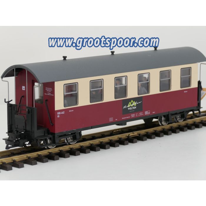 TRAINLINE45 3530825 HSB Personenwagen 6 Fenster 900-442, 11 Figuren, Innenbeleuchtung, Metallrader, Energiespeicher,#715 - sku: 20260813044726 - Gebruikt - Zeer goede staat - Afbeelding 2