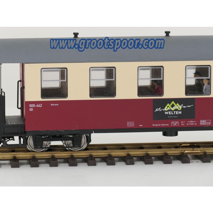 TRAINLINE45 3530825 HSB Personenwagen 6 Fenster 900-442, 11 Figuren, Innenbeleuchtung, Metallrader, Energiespeicher,#715 - sku: 20260813044726 - Gebruikt - Zeer goede staat - Afbeelding 3