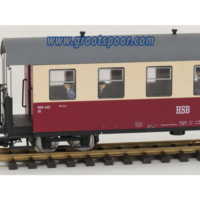 TRAINLINE45 3530825 HSB Personenwagen 6 Fenster 900-442, 5 Figuren, Innenbeleuchtung, Metallrader, Energiespeicher,#220 - sku: 20260813044439 - Gebruikt - Zeer goede staat - Afbeelding 3
