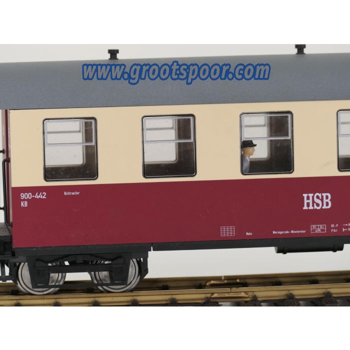 TRAINLINE45 3530825 HSB Personenwagen 6 Fenster 900-442, 5 Figuren, Innenbeleuchtung, Metallrader, Energiespeicher,#220 - sku: 20260813044439 - Gebruikt - Zeer goede staat - Afbeelding 5