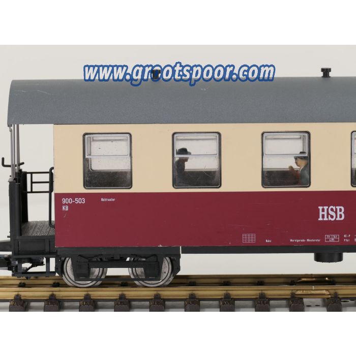 TRAINLINE45 3530820 HSB Personenwagen 6 Fenster 900-503, 7 Figuren, Innenbeleuchtung, Metallrader, Energiespeicher, #735 - sku: 20260814104215 - Gebraucht - Guter Zustand - Bild 3