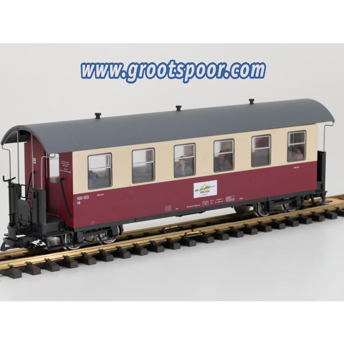 TRAINLINE45 3530820 HSB Personenwagen 6 Fenster 900-503, 5 Figuren, Innenbeleuchtung, Metallrader, Energiespeicher, #735 - sku: 20260814112344 - Gebruikt - Goede staat - Afbeelding 2