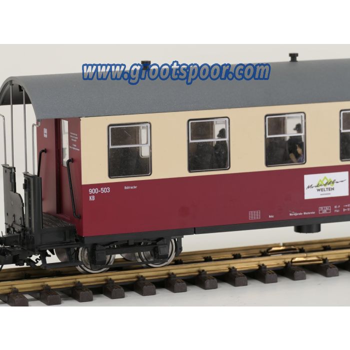 TRAINLINE45 3530820 HSB Personenwagen 6 Fenster 900-503, 5 Figuren, Innenbeleuchtung, Metallrader, Energiespeicher, #735 - sku: 20260814112344 - Gebruikt - Goede staat - Afbeelding 5