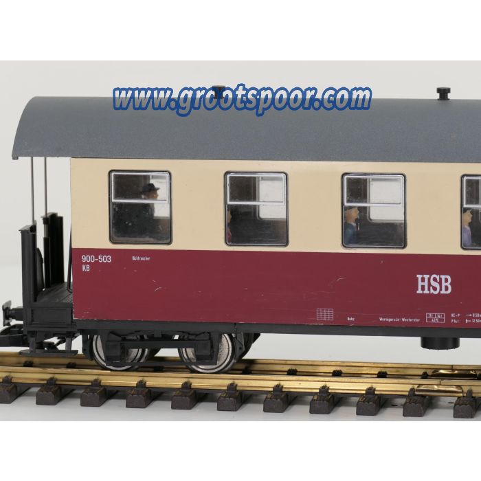 TRAINLINE45 3530820 HSB Personenwagen 6 Fenster 900-503, 8 Figuren, Innenbeleuchtung, Metallrader, Energiespeicher, #912 - sku: 20260814112624 - Gebruikt - Goede staat - Afbeelding 3