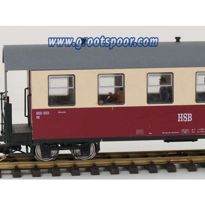 TRAINLINE45 3530820 HSB Personenwagen 6 Fenster 900-503, 8 Figuren, Innenbeleuchtung, Metallrader, Energiespeicher, #912 - sku: 20260814112624 - Gebruikt - Goede staat - Afbeelding 5