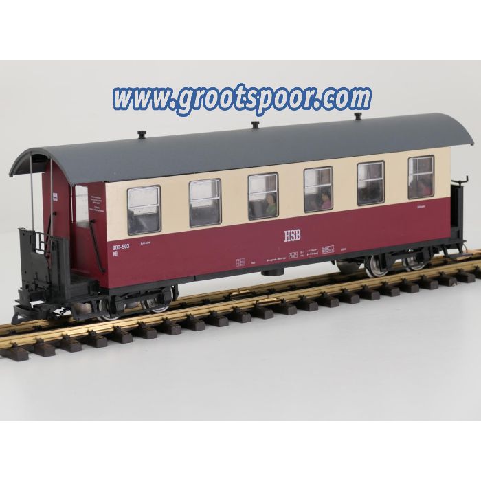 TRAINLINE45 3530820 HSB Personenwagen 6 Fenster 900-503, 5 Figuren, Innenbeleuchtung, Metallrader, Energiespeicher, #726 - sku: 20260814122159 - Gebruikt - Goede staat - Afbeelding 2