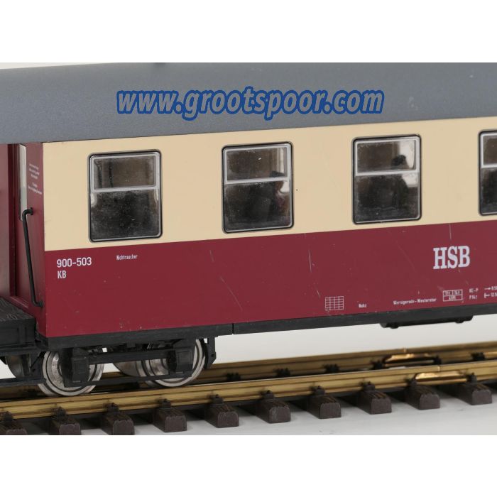 TRAINLINE45 3530820 HSB Personenwagen 6 Fenster 900-503, 5 Figuren, Innenbeleuchtung, Metallrader, Energiespeicher, #726 - sku: 20260814122159 - Gebruikt - Goede staat - Afbeelding 5