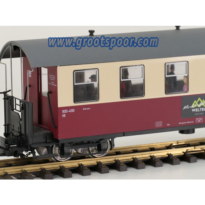 TRAINLINE45 3530824 HSB Personenwagen 6 Fenster 900-490, 11 Figuren, Innenbeleuchtung, Metallrader, Energiespeicher, #839 - sku: 20260814012345 - Gebruikt - Goede staat - Afbeelding 3