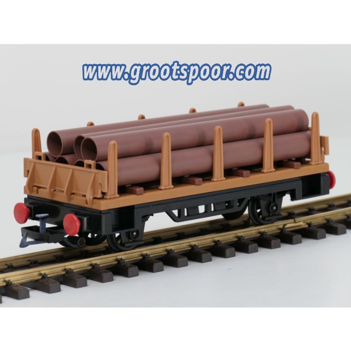 Playmobil 4105 rongenwagen met buizenlading - sku: 20260814051428 - Gebruikt - Zeer goede staat - Afbeelding 2