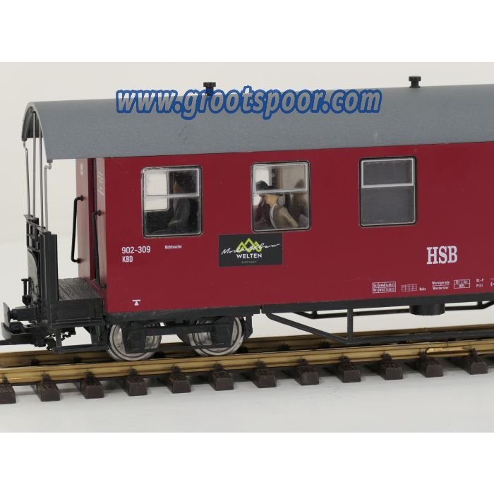 TRAINLINE45 3530792 HSB Packwagen, 902-309, 4 Figuren, Innenbeleuchtung, Metallrader, Energiespeicher #xx1 - sku: 20260814040554 - Gebruikt - Zeer goede staat - Afbeelding 5