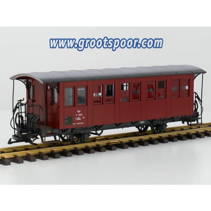 LGB 31340 RhB Bauzug-Wagen X9034, Vitrinemodel - sku: 20211023030812 - Used - Like new - Photo 2