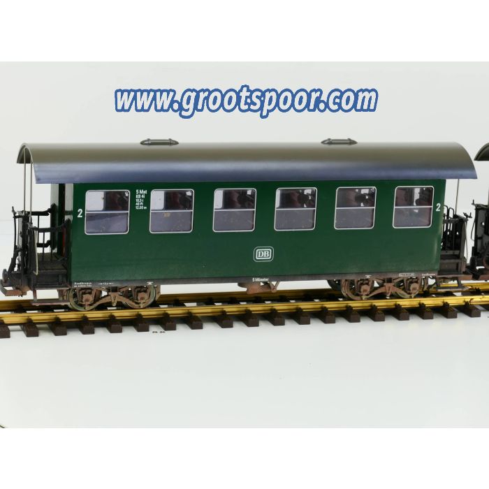 Set LGB 3x 3070 / 1x 3071 DB Personenzug, Metallrader, Gealtert