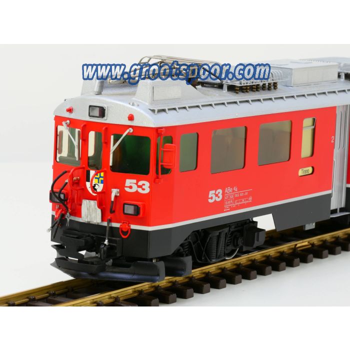 Scheba Adhäsionstriebwagen ABe 4/4III der Rhätischen Bahn, Nr. 53, Vitrinemodell