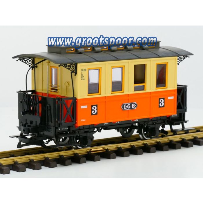 LGB 32110 LGB-Personenwagen, beige/orange, Innenbeleuchtung
