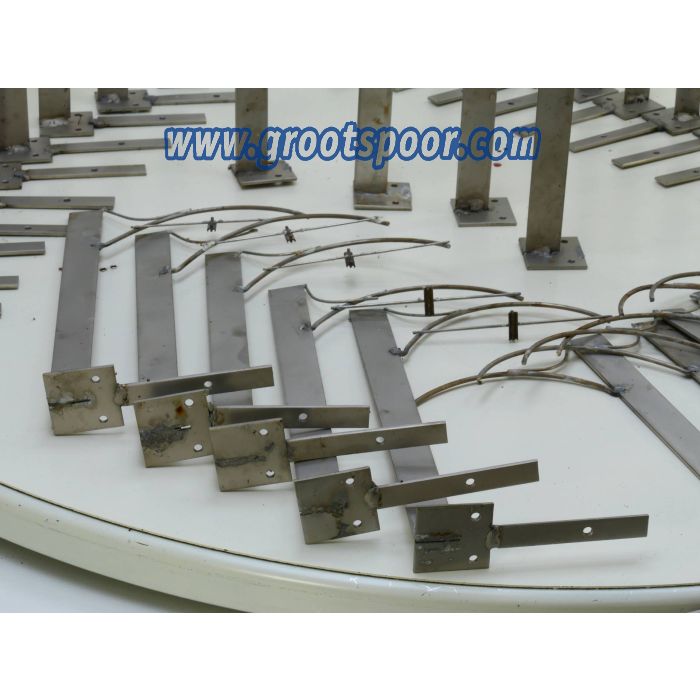 OBERLEITUNGSMASTEN SET 39 ST. fur LGB/PIKO, RVS, Rostfreier Stahl, INOX