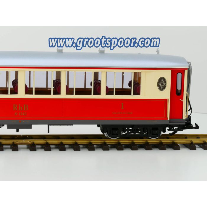 LGB 30650 RhB-Salonwagen As 1142 Met binnenverlichting, Metallrader - sku: 20220609014654 - Gebraucht - Sehr guter Zustand - Bild 7
