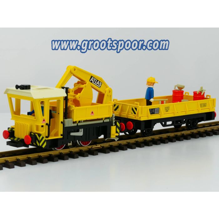 PLAYMOBIL TRAIN BAUZUG Baulok Train de Construction de Piste Locomotive