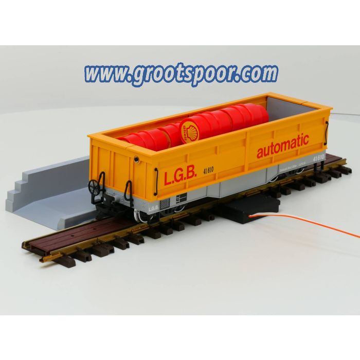 Set LGB 41610 & 10154 Automatic zelflosser & Auslösegleis für Funktionswagen, Metallrader 
