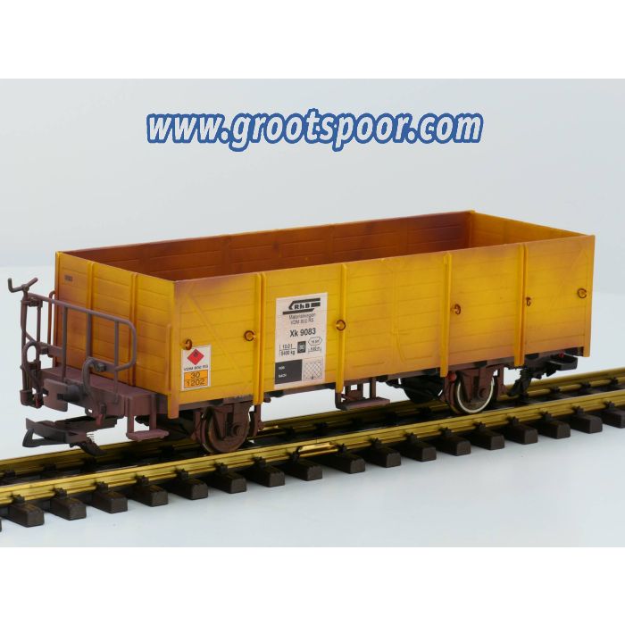 KISS 1031 Rhb Hochbordwagen XK 9083, Metallrader, Gesupert & Gealtert.