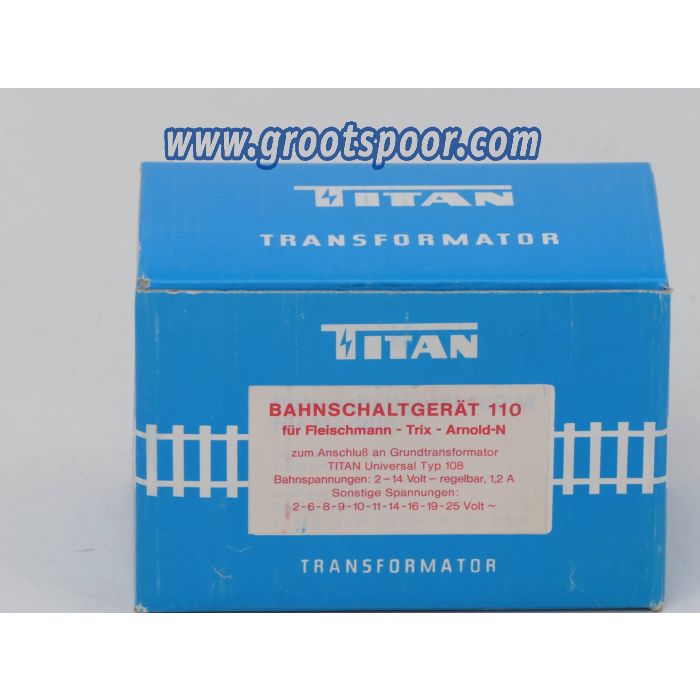 TITAN Set 108 & 110 Universal Transformator & Bahnschaltgerät für Fleischmann, Trix, Arnold, LGB