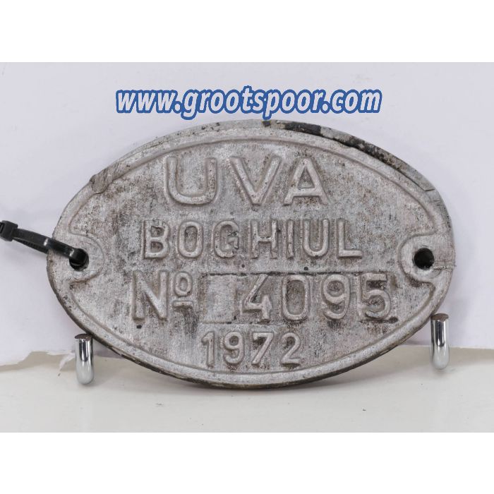 Set 2st. Wagenschild  UVA Boghiul No 446 1971 & No 4095 1972 