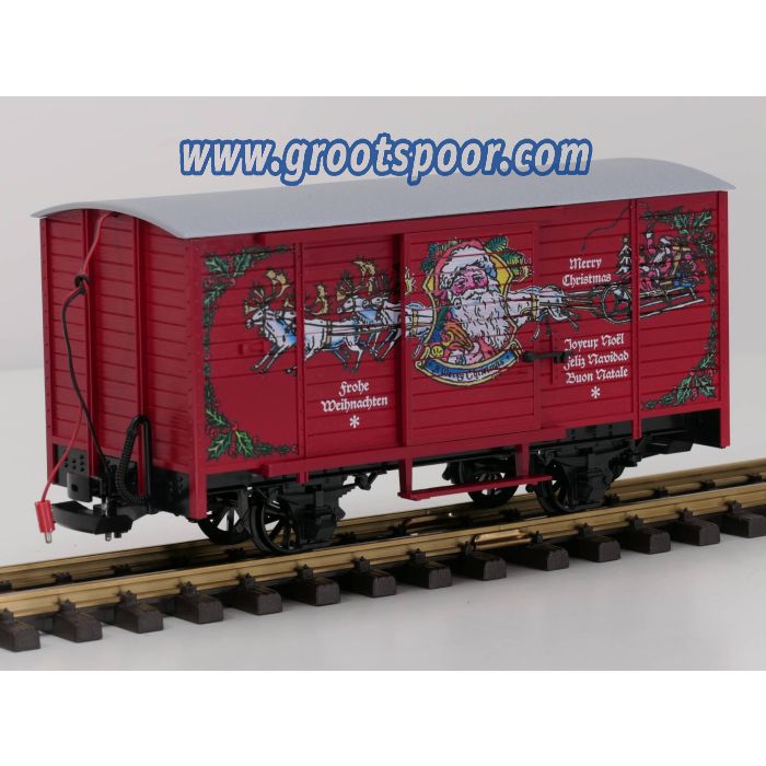 LGB 43352 Güterwagen mit Weihnachtssound, Vitrinemodell