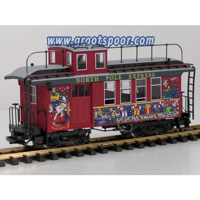 PIKO SET North Pole Express 38615, 38616, 38635, 38642, 7 Figuren, Innenbeleuchtung, Metallrader Stromabnahme, Vitrinemodell
