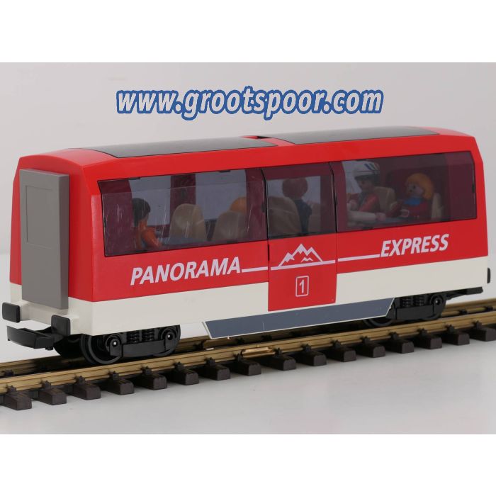 Playmobil 6342 Panorama Express Personen Wagon met 7 Playmobil reizigers.