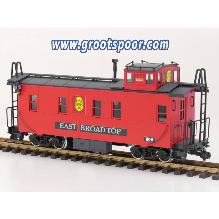 LGB 42793 Caboose (2x norm. + 2x Kugellager), Stromabnahme, Innenbeleuchtung, Schlussbeleuchtung, 1 Figuur